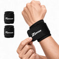 Unisex 2-Pack Neoprene Blend Dual-Strap Adjustable Breathable Sports Wristbands - Elastic Comfort, All-Season Support for Weightlifting, Carpal Tunnel | Sports Accessories, Workouts, Joint Support Wristbands